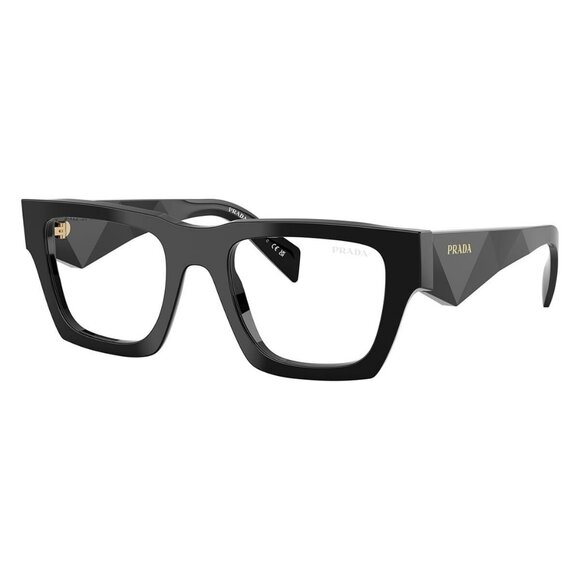New PRADA Black Square PRA06S 16K-08N Sunglasses Women - Picture 1 of 6